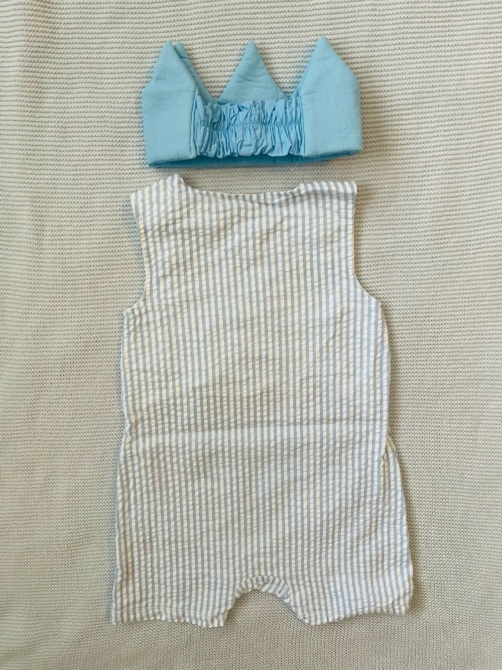 Baby Starters Baby Boys 2-Pc. Shortall & Crown 1st Birthday Set 18 Months - Picture 4 of 8